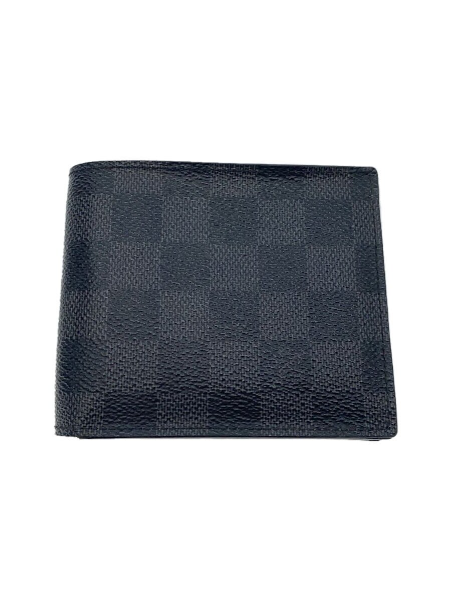 【中古】LOUIS VUITTON◆2)ポルト・フォイユ・マルコNM_ダミエ・グラフィット/PVC/BLK/メンズ【服飾雑貨他】｜2ｎｄ STREET 店 32,604円