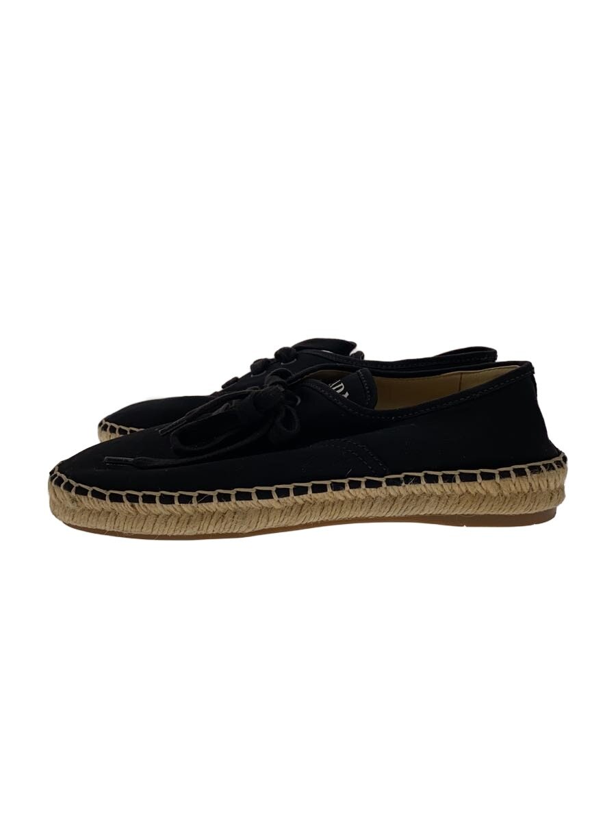 【中古】PRADA◆エスパドリーユ/スピード競技引き上げる/36/BLK/帆布【シューズ】