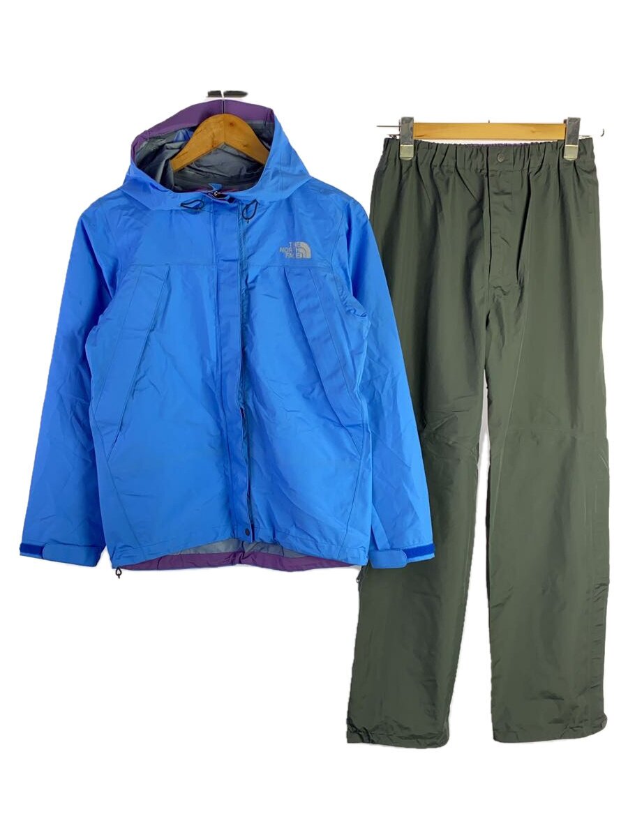 【中古】THE NORTH FACE◆RAINTEX AERO_レインテックス エアロ/M/ナイロン/BLU/無地【レディース御召しもの】
