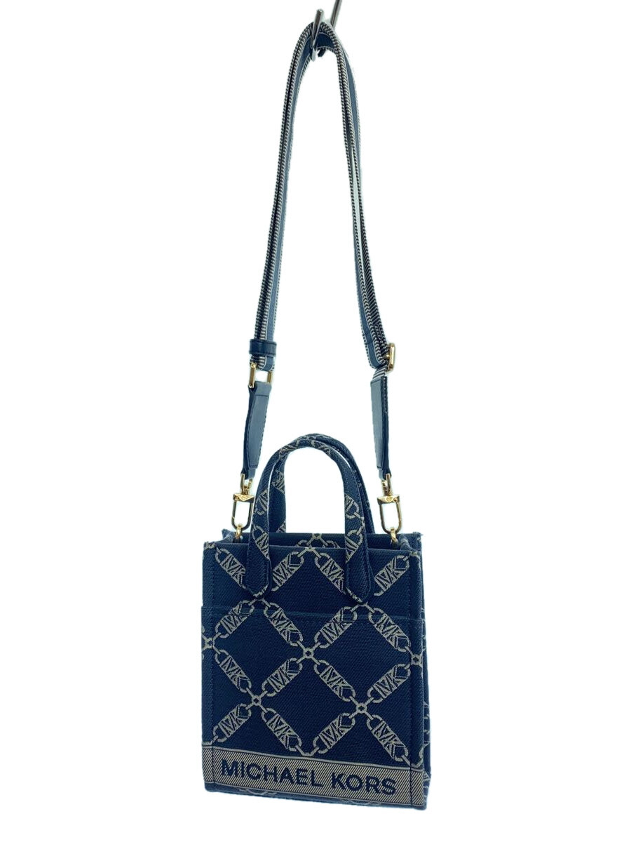 【中古】MICHAEL KORS◆ショルダーバッグ/NVY/CE-2303/ジジ/GIGI/2WAY/エンパイアロゴ/ジャガード//【バッグ】｜2ｎｄ STREET 店
