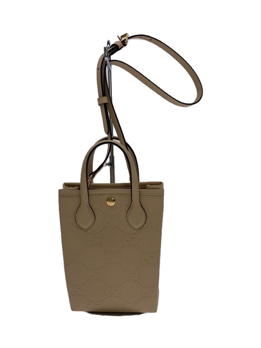 【中古】GUCCI◆GGスーパーミニバッグ/ショルダーバッグ/なめし革/箱保護すること袋付/790133【御徒面子】