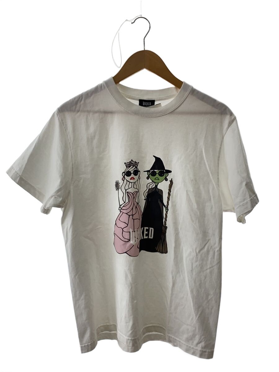【中古】WICKED/ティーシャツ/FREE/綿織物/WHT//【レディース御召しもの】