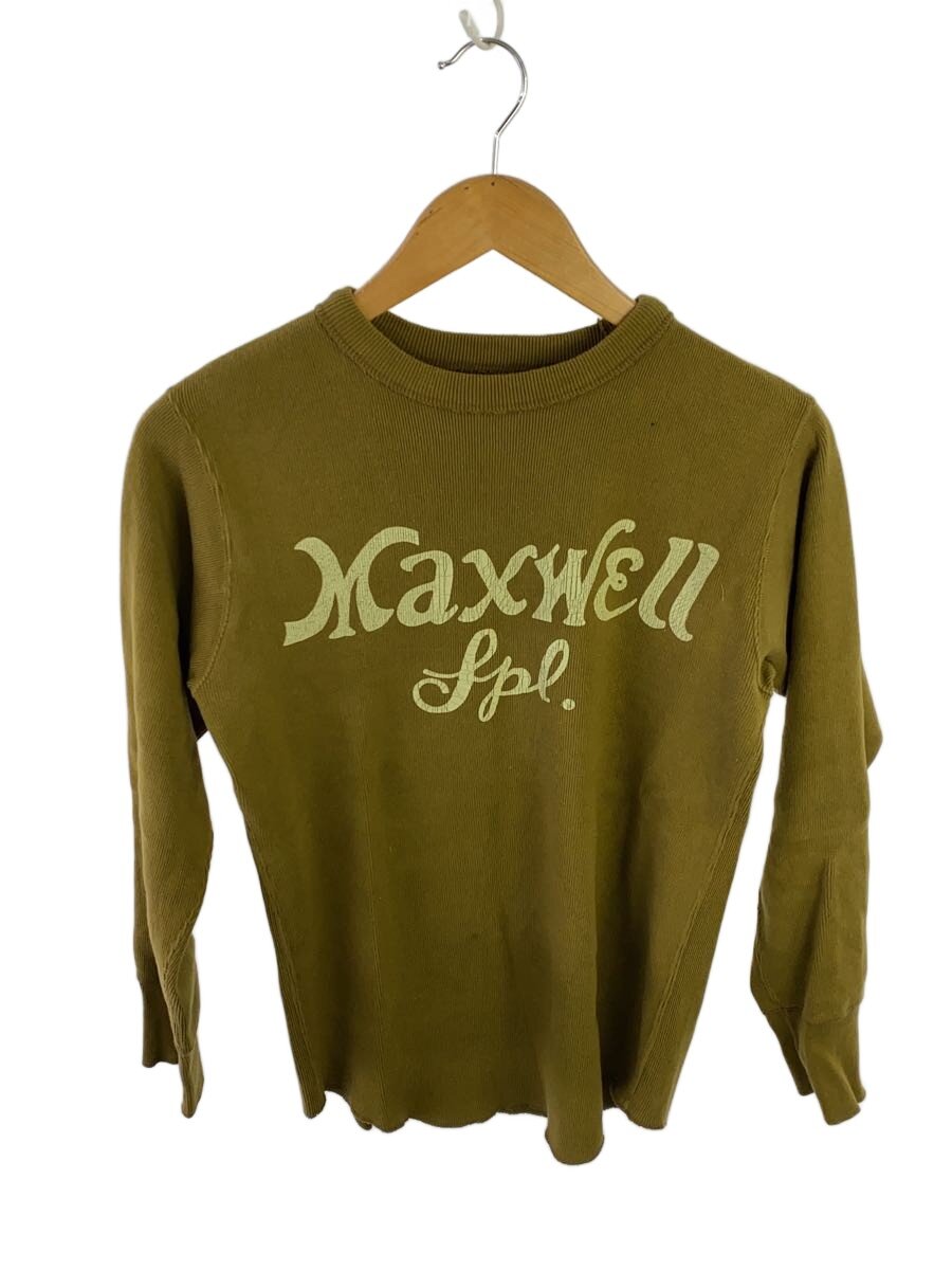 【中古】FREEWHEELERS◆Maxwell Special/長袖プルオーバー/36/綿織物/KHK/刷り上げる【メンズウェア】
