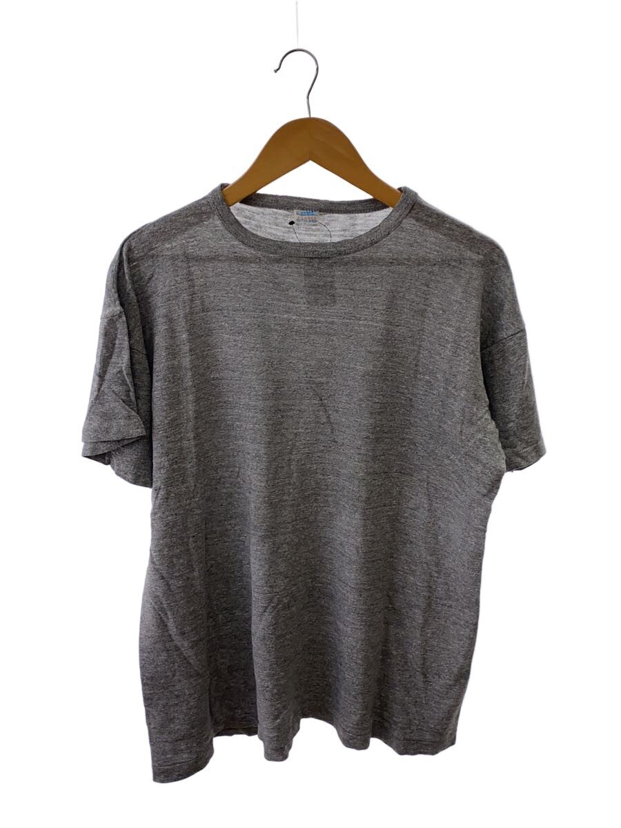 【中古】Champion◆70s/刷り上げる引き舟/プルオーバー/Tee/XL/綿織物/GRY【メンズウェア】