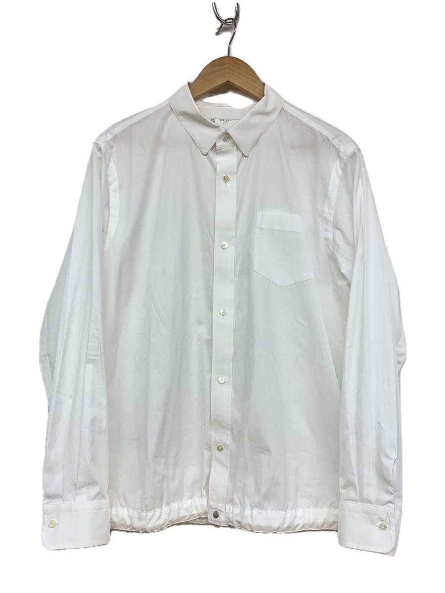 【中古】sacai◆長袖ティーシャツ/2/綿織物/WHT/無地/SCM-241//【メンズウェア】