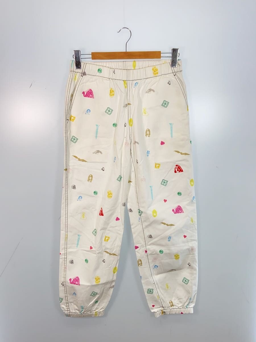 【中古】Supreme◆引っ切り無いズボン下/S/綿織物/WHT/総柄【メンズウェア】