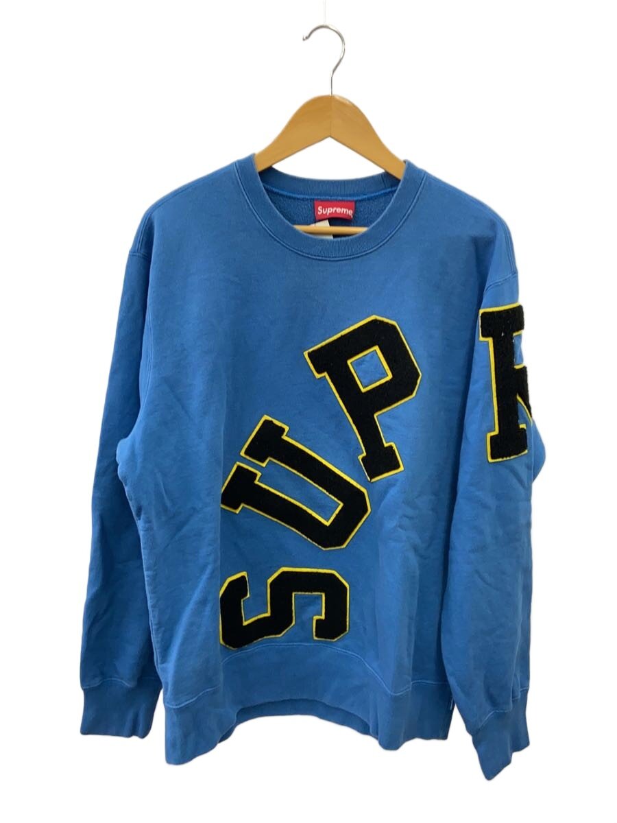 【中古】Supreme◆流汗/L/綿織物/BLU/無地【メンズウェア】