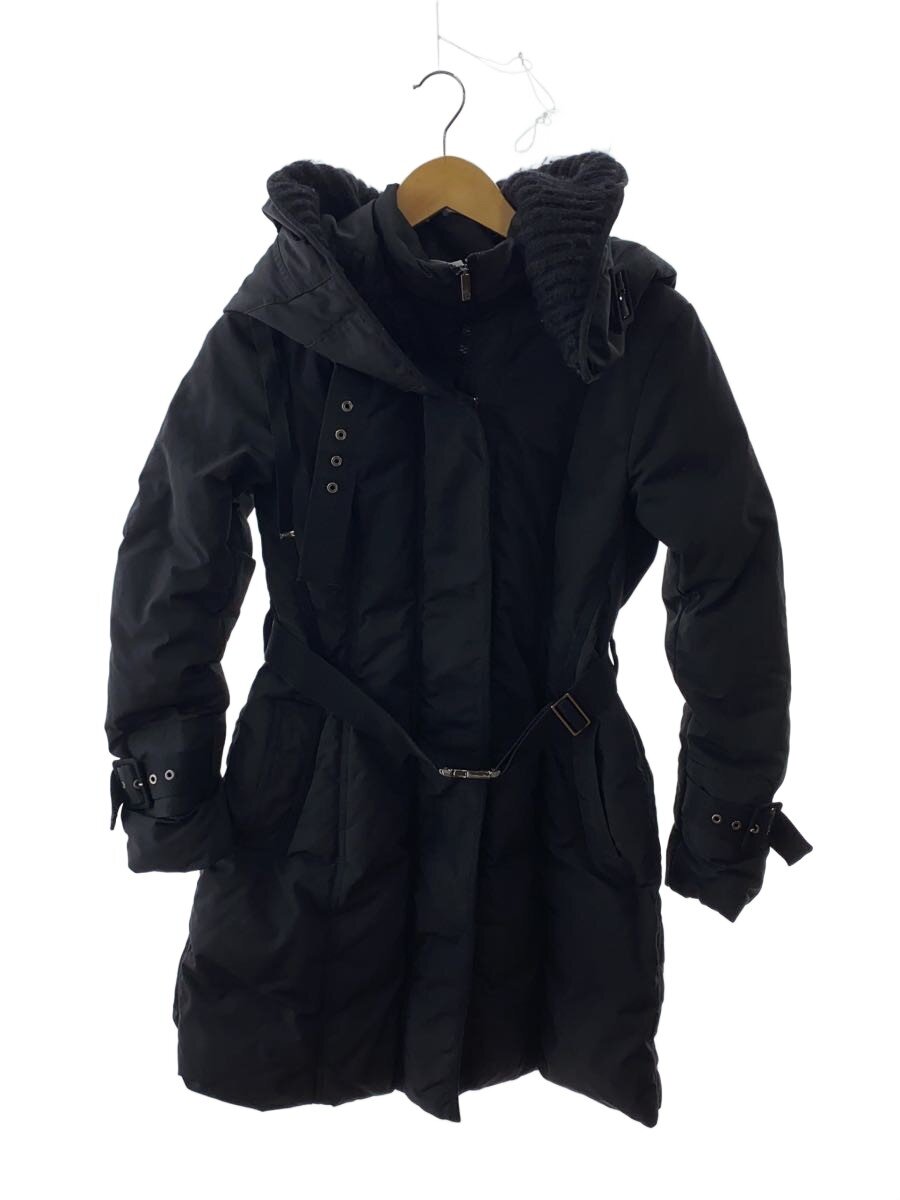 【中古】MONCLER◆CHACAL/ロングダウンジャケット/2/BLK/220934991100 54153//【レディースお召しもの】
