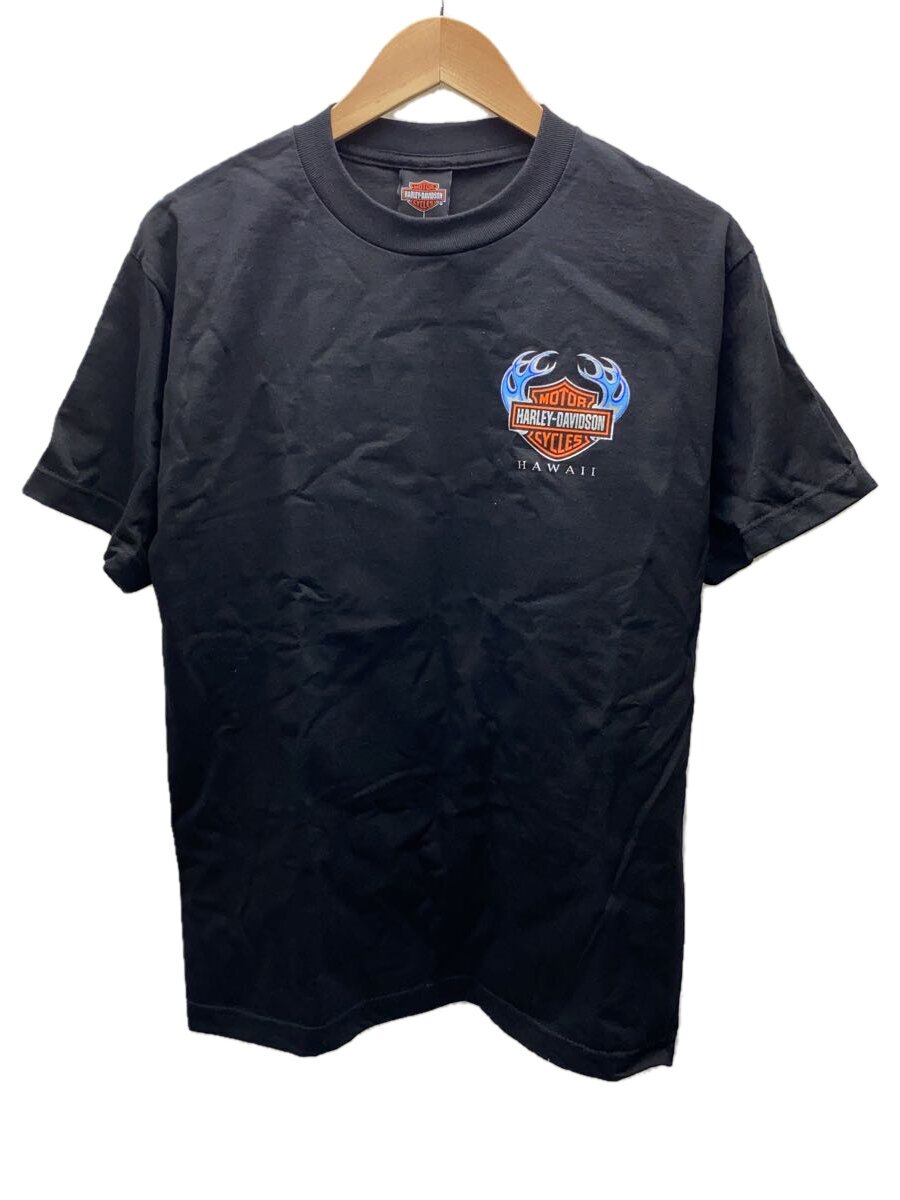 【中古】HARLEY DAVIDSON◆ハーレーダヴィッドソン/HAWAI/プルオーバー/M/綿織物/BLK/HONOLULU【メンズウェア】