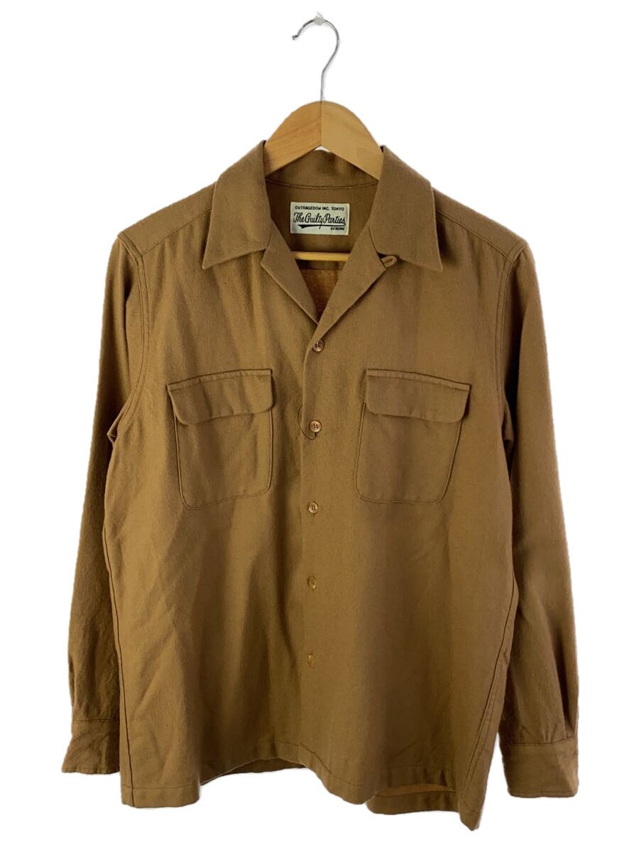 【中古】WACKO MARIA◆長袖シャツ/M/ウール/CML/無地【メンズウェア】｜2ｎｄ STREET 店