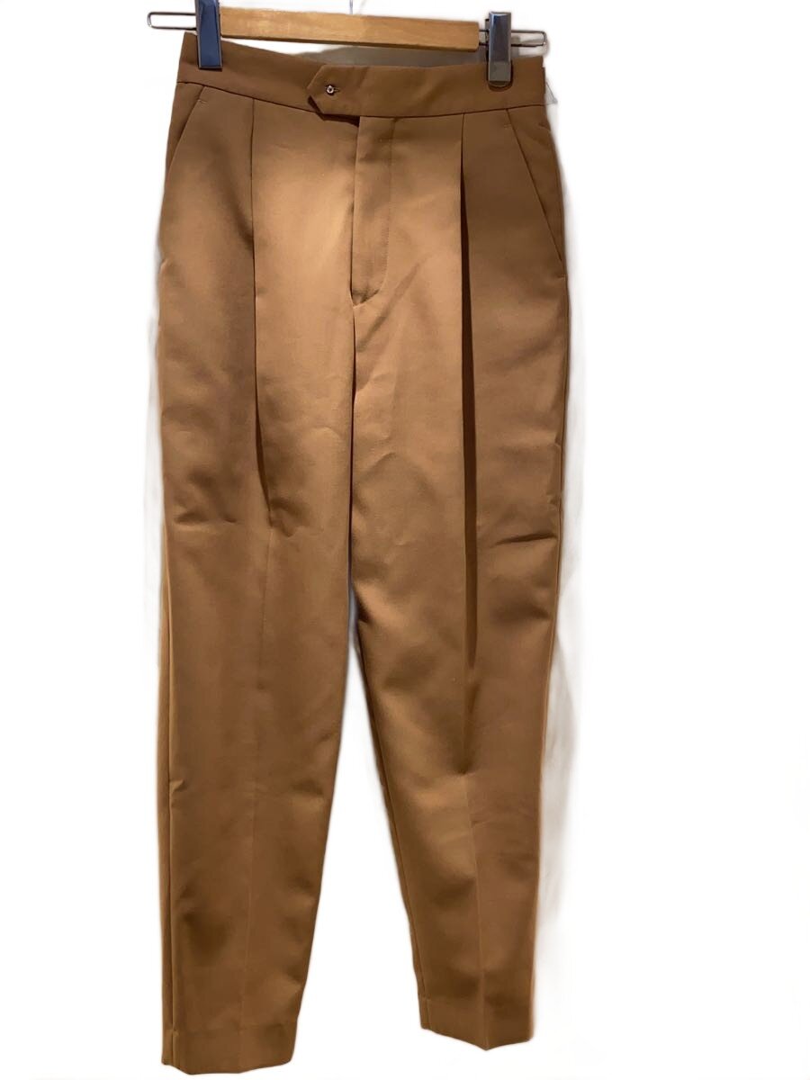 【中古】HYKE◆DOESKIN TAPERD PANTS/1/ポリエステル/CML/無地/241-13279【レディースお召しもの】