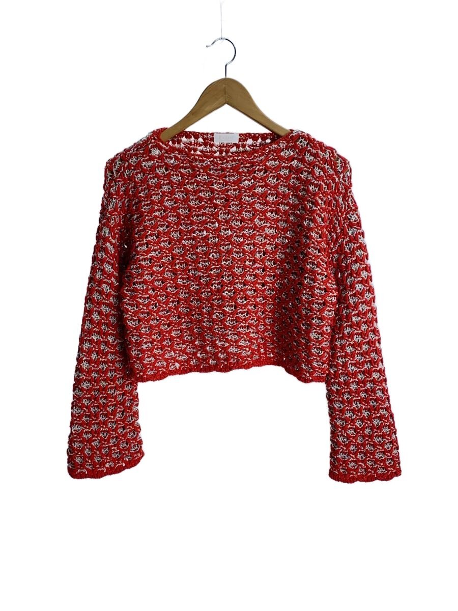 【中古】BALLSEY◆マテリアルミックス 広広としたティーシャツ/ローゲージニット/S/RED/11-02-31-02061【レディースお召しもの】