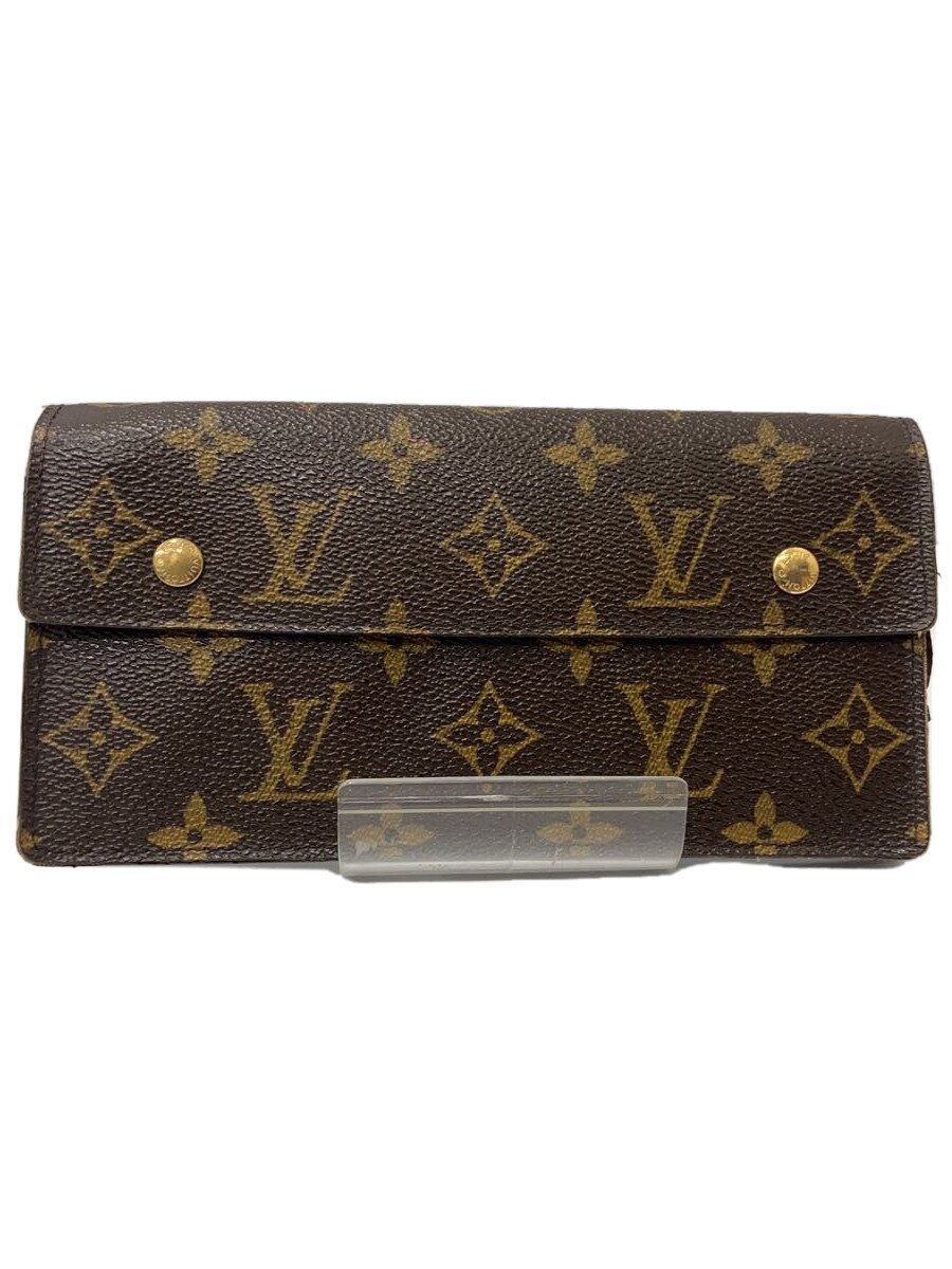 【中古】LOUIS VUITTON◆ポルト・フォイユ・アコルディオン_モノグラム・キャンバス_BRW/PVC/BRW/レディース【服飾雑貨他】｜2ｎｄ STREET 店