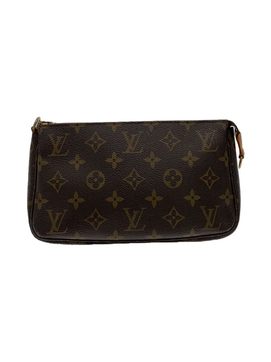【中古】LOUIS VUITTON◆御徒面子/なめし革/BRW/総柄//【御徒面子】