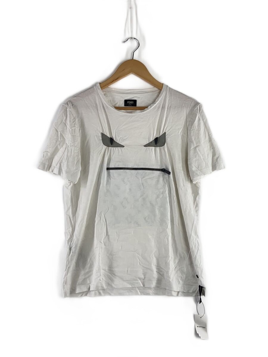 【中古】FENDI◆プルオーバー/50/綿織物/WHT/fy0764a1bx【メンズウェア】
