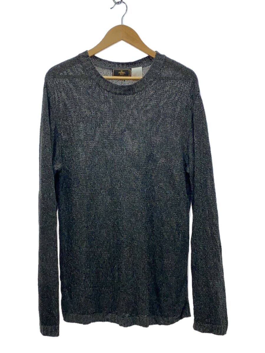 【中古】FENDI◆ニット・セーター(薄手)/50/--/GRY【メンズウェア】|2nd STREET 店