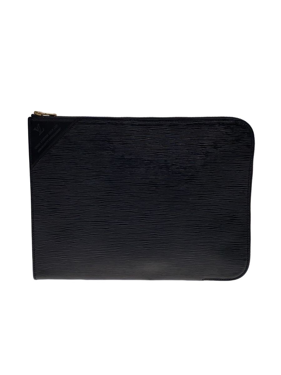 【中古】LOUIS VUITTON◆セカンドバッグ/レザー/BLK/無地【バッグ】|2nd STREET 店