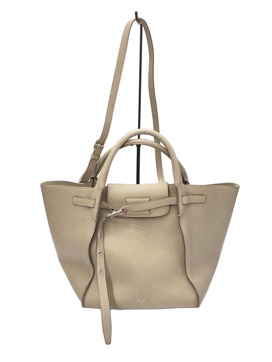 【中古】CELINE◆セリーヌ/ビックバックスモールバッグ/レザー/BEG【バッグ】｜2ｎｄ STREET 店 49,896円