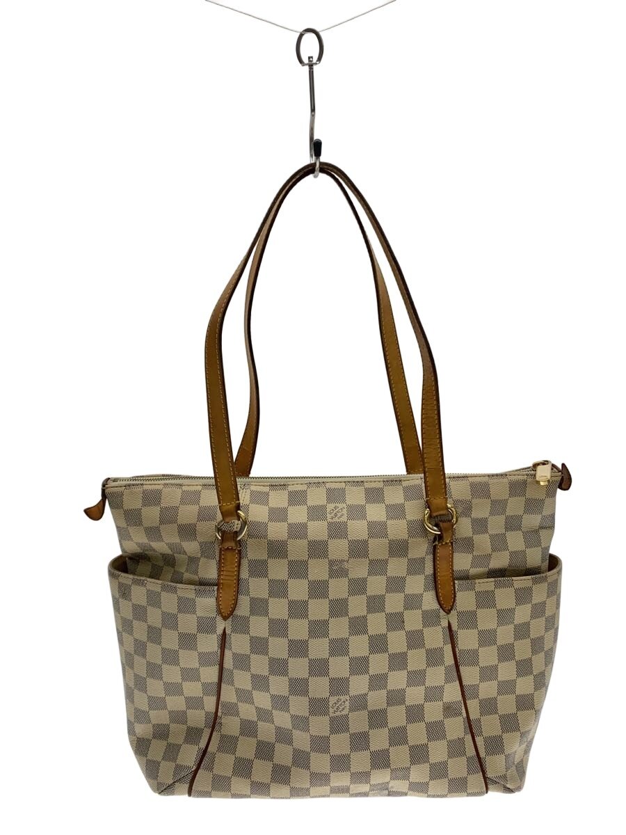 【中古】LOUIS VUITTON◆トータリーMM_ダミエ・アズール/PVC/WHT【バッグ】|2nd STREET 店