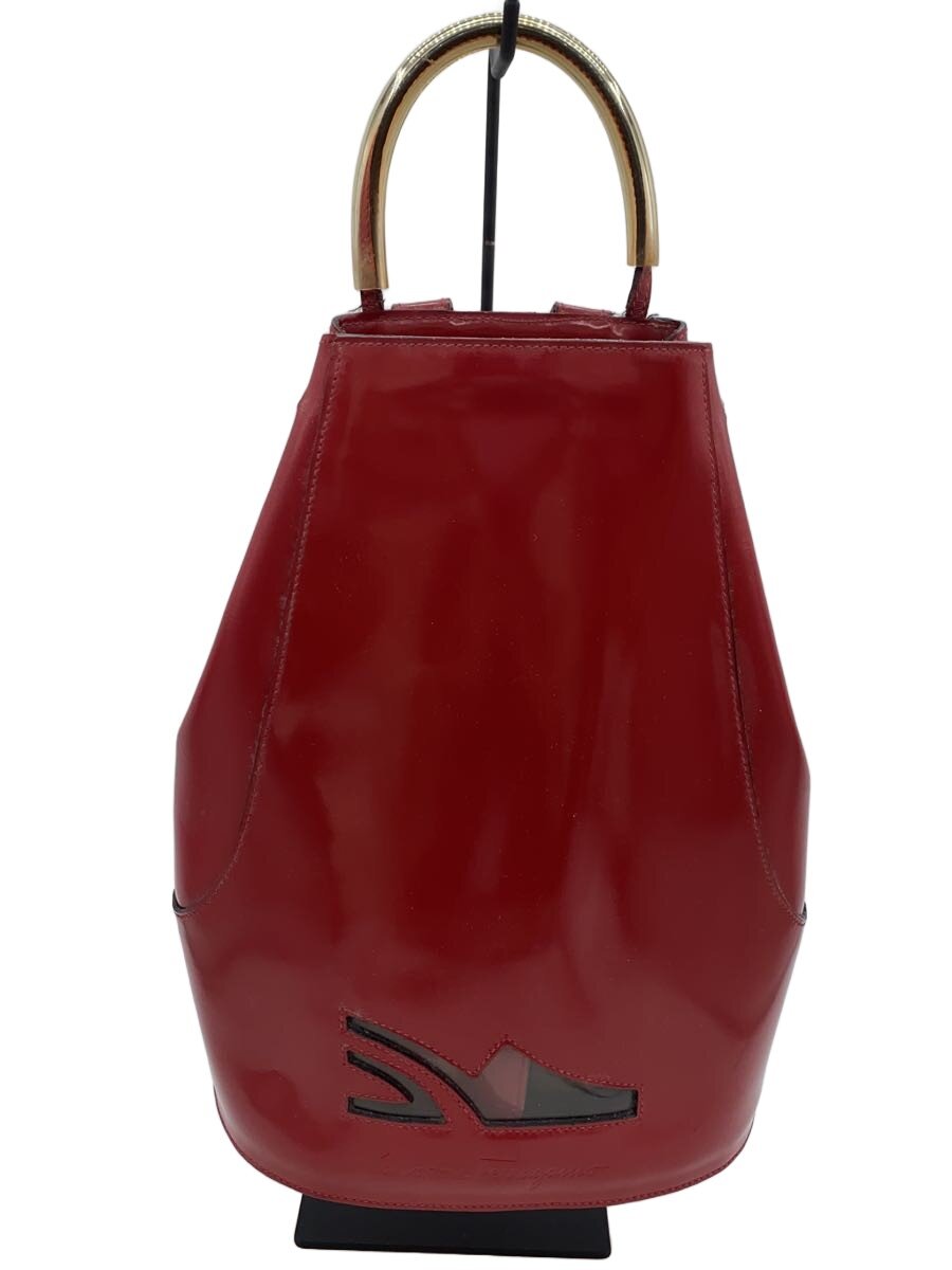 【中古】Salvatore Ferragamo◆背嚢/エナメル/RED【御徒面子】