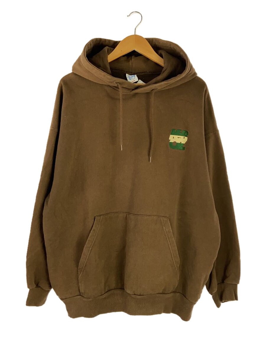 【中古】Keboz◆パーカー/XL/綿織物/BRW/無地【メンズウェア】