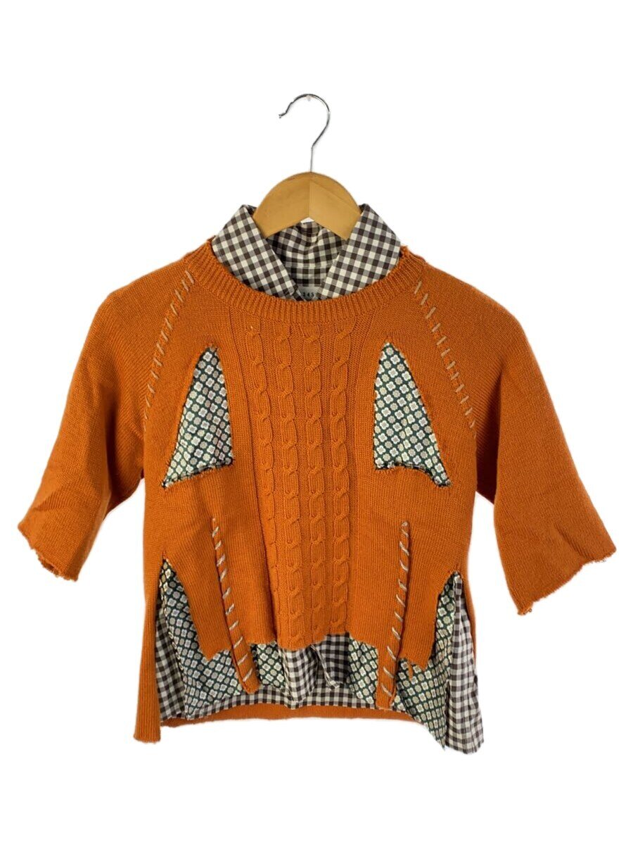 【中古】Maison Margiela◆Overlay Knit Top/トップス/40/綿織物/ORN/S50DR0001//【レディース御召しもの】