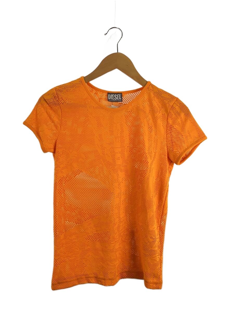 【中古】DIESEL◆T-JAQUE/メッシュ/ティーシャツ/M/オレンジ色【レディース御召しもの】