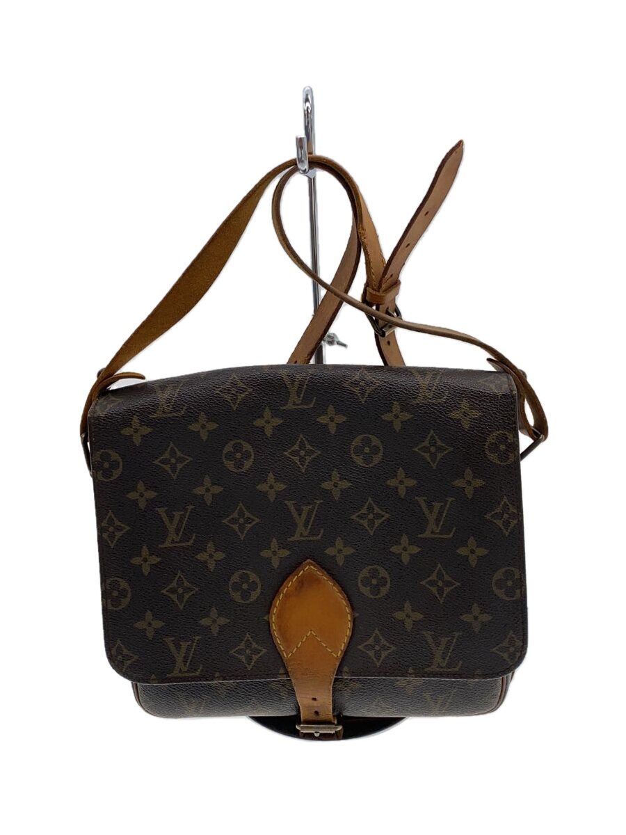 【中古】LOUIS VUITTON◆カルトシエールGM_モノグラム・帆布_BRW/PVC/BRW//【御徒面子】