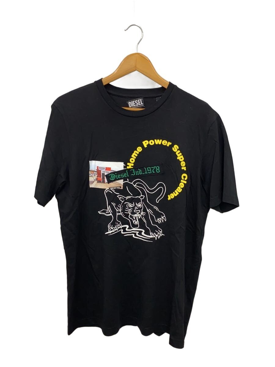 【中古】DIESEL◆プルオーバー/M/綿織物/BLK【メンズウェア】