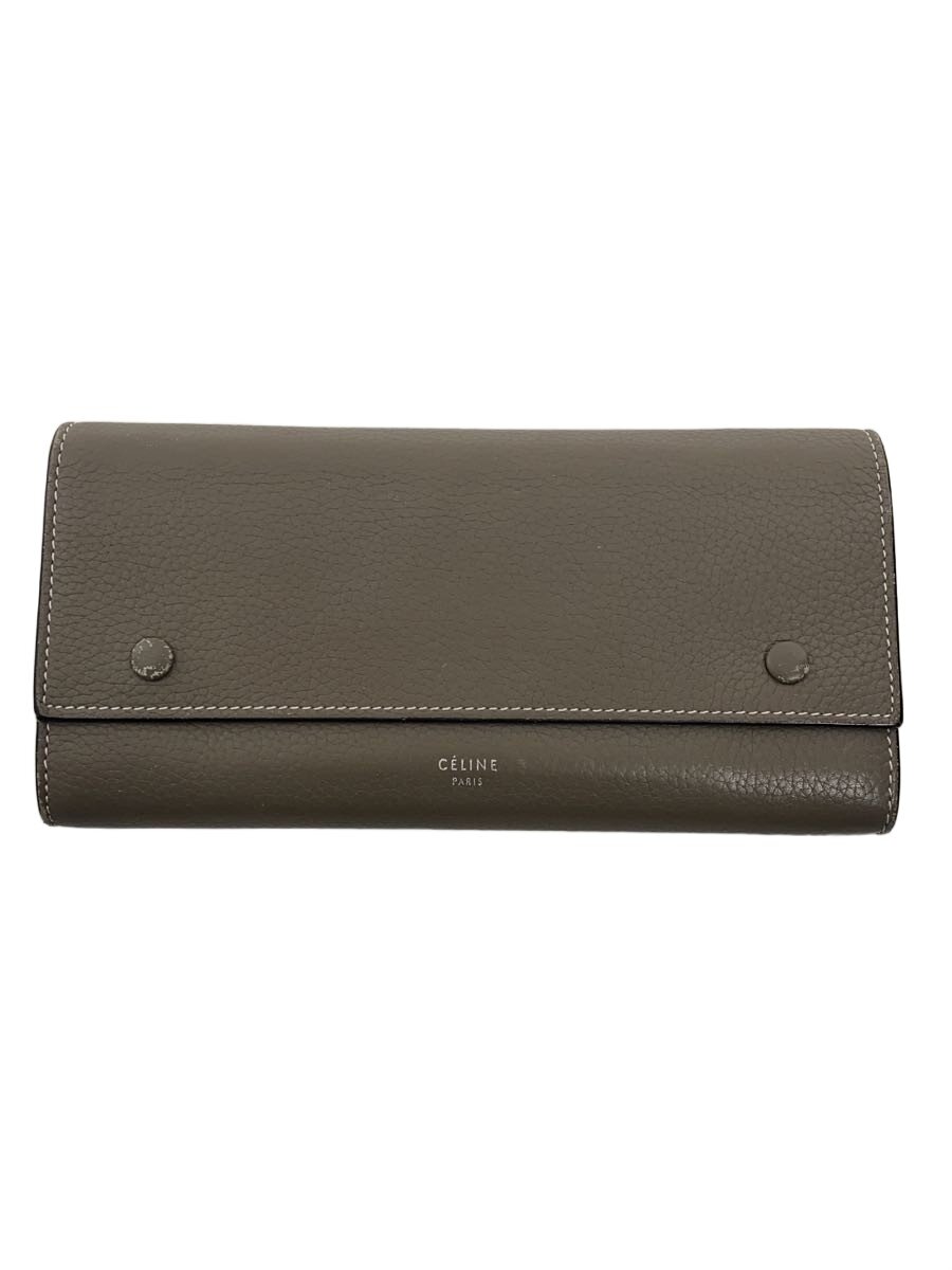 【中古】CELINE◆長札入れ/--/BRW/レディース/物質の状態思いめぐらす【服飾雑貨他】