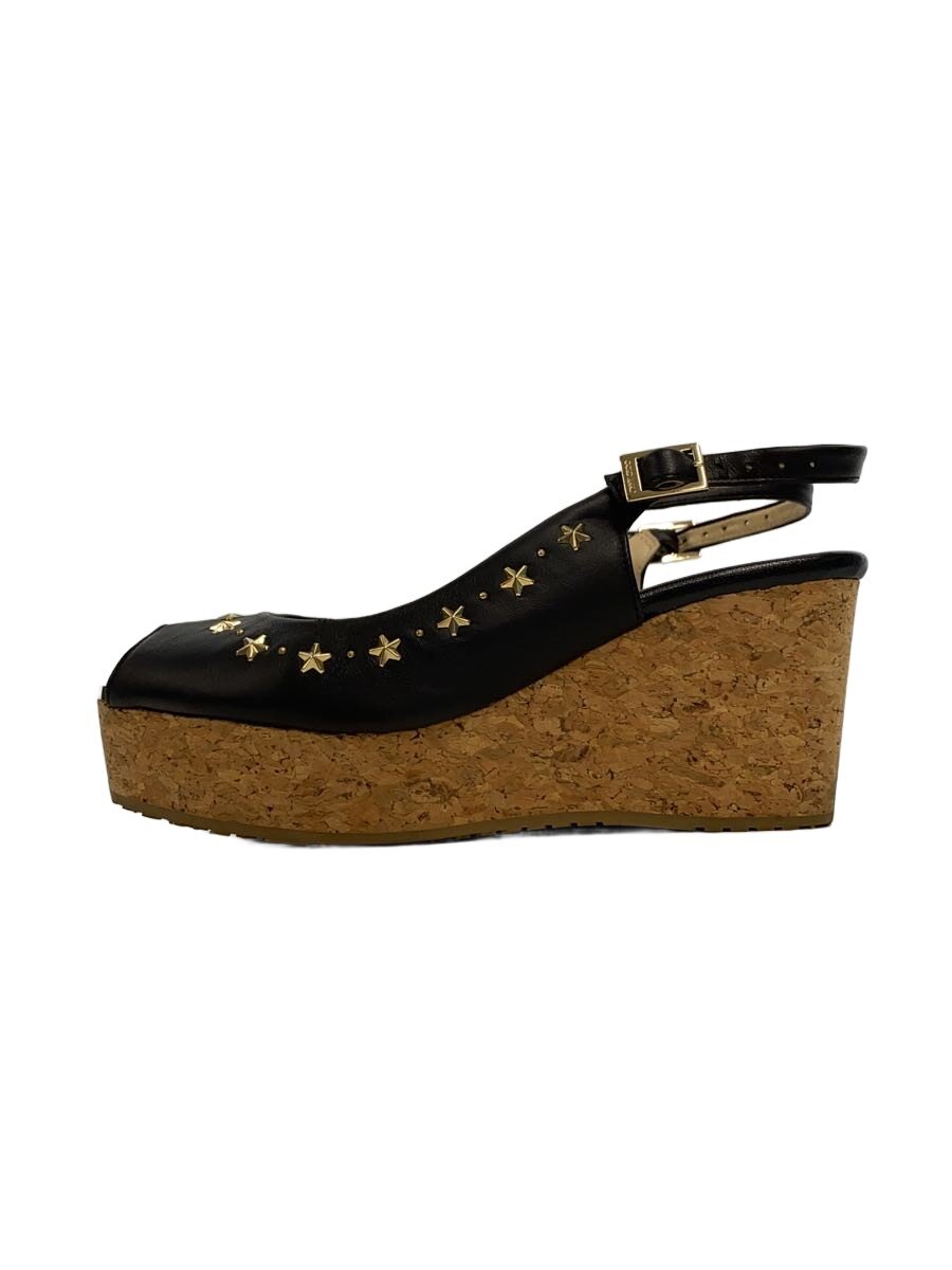 【中古】JIMMY CHOO◆サンダル/36/BLK【シューズ】