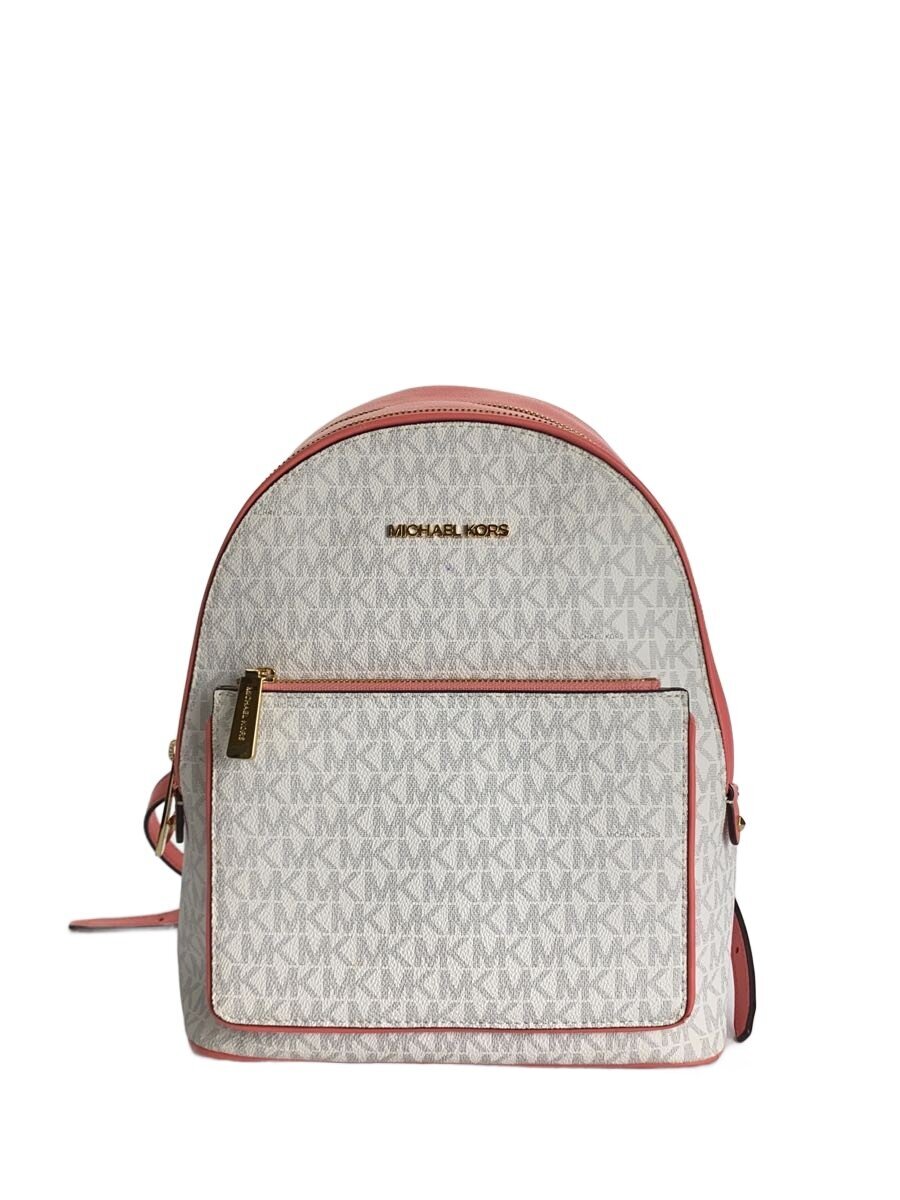 【中古】MICHAEL KORS◆背嚢/なめし革/PNK/総柄/35T1G4AB2B【御徒面子】