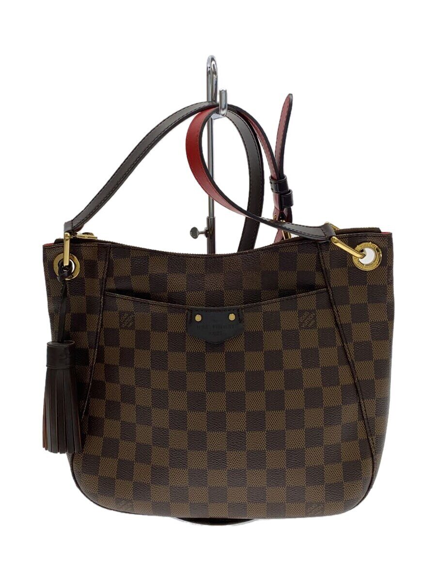 【中古】LOUIS VUITTON◆サウス・預金金融機関_ダミエ・エベヌ/PVC/BRW/N42230//【御徒面子】