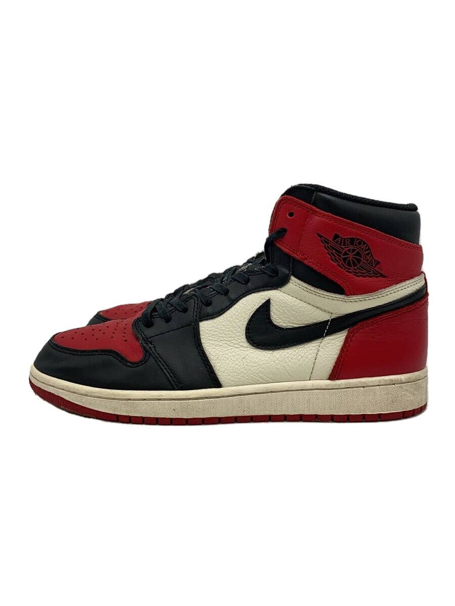 【中古】NIKE◆AIR JORDAN 1 RETRO HIGH OG/エアジョーダン1レトロハイ/レッド/27.5cm/RED//【シューズ】｜2ｎｄ STREET 店