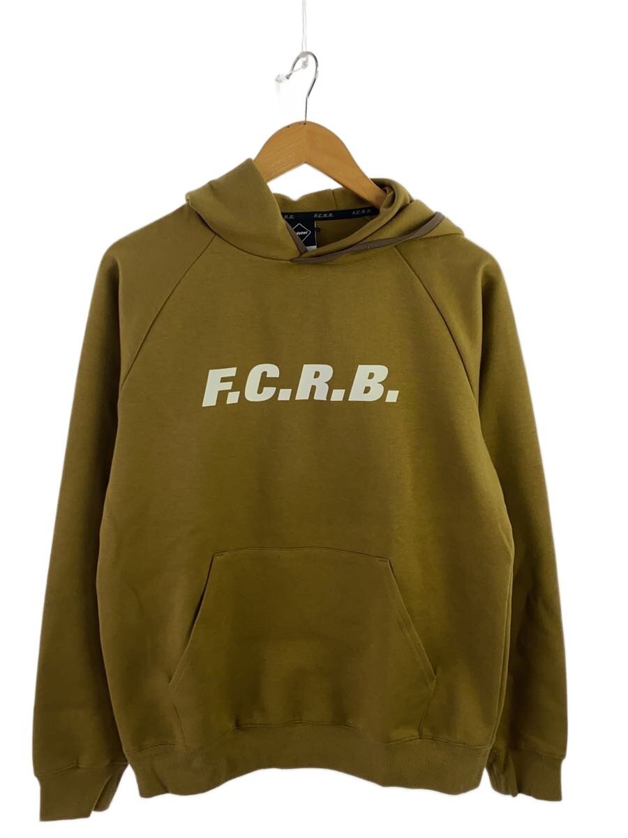 【中古】F.C.R.B.(F.C.Real Bristol)◆20AW/AUTHENTIC LOGO SWEAT HOODIE/パーカー/S/綿織物/駱駝【メンズウェア】