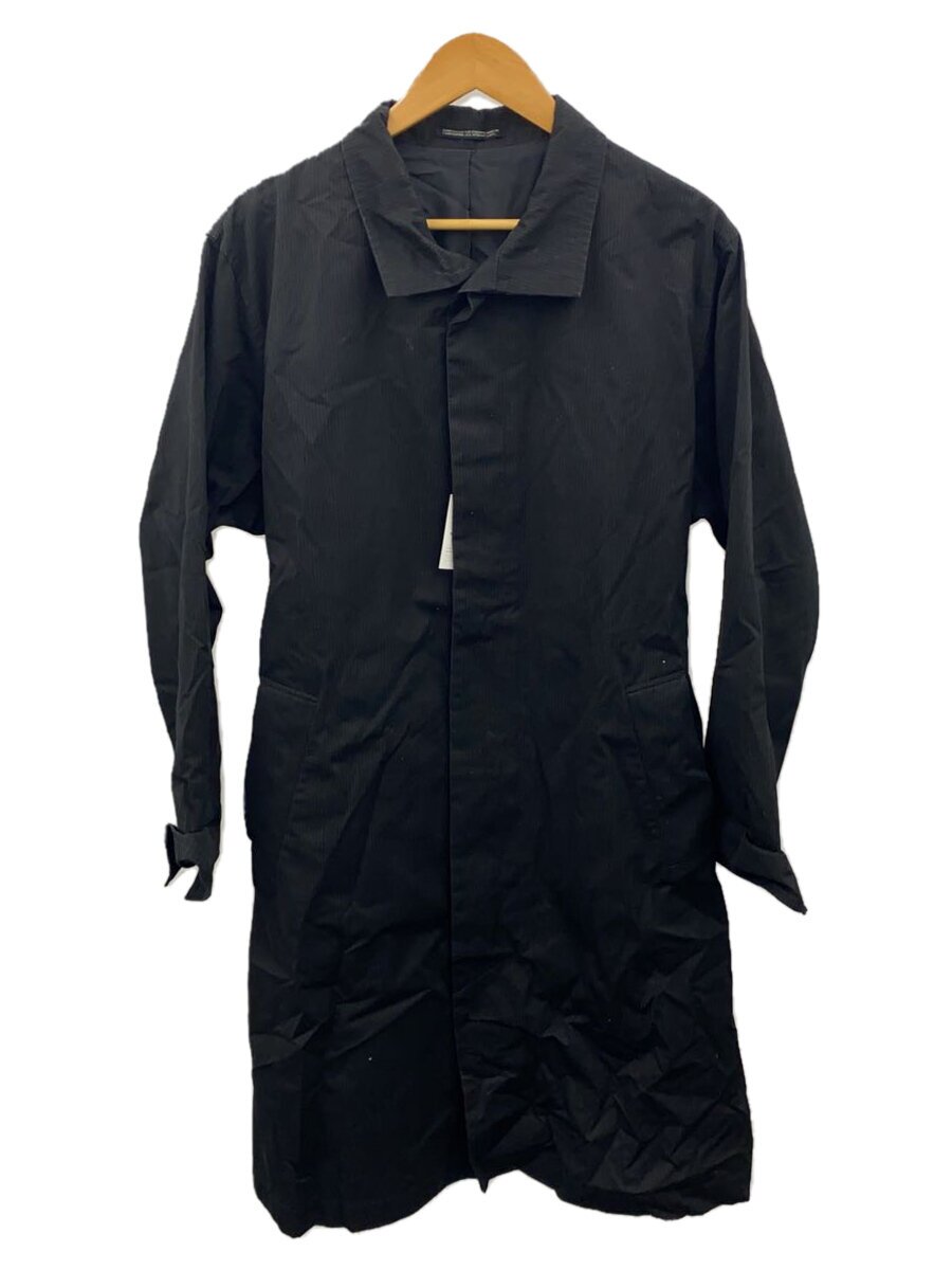 【中古】YOHJIYAMAMOTO+NOIR◆コート/3/コットン/BLK/ストライプ/nu-c12-008【メンズウェア】|2nd STREET 店