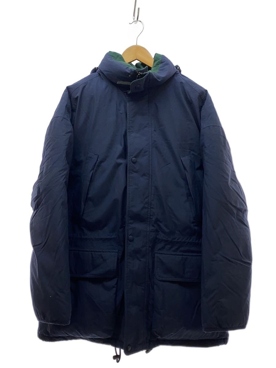 【中古】EDDIE BAUER◆90s/グースダウンジャケット/M/ナイロン/ネイビー/裾汚れ有/フード欠品【メンズウェア】｜2ｎｄ STREET 店