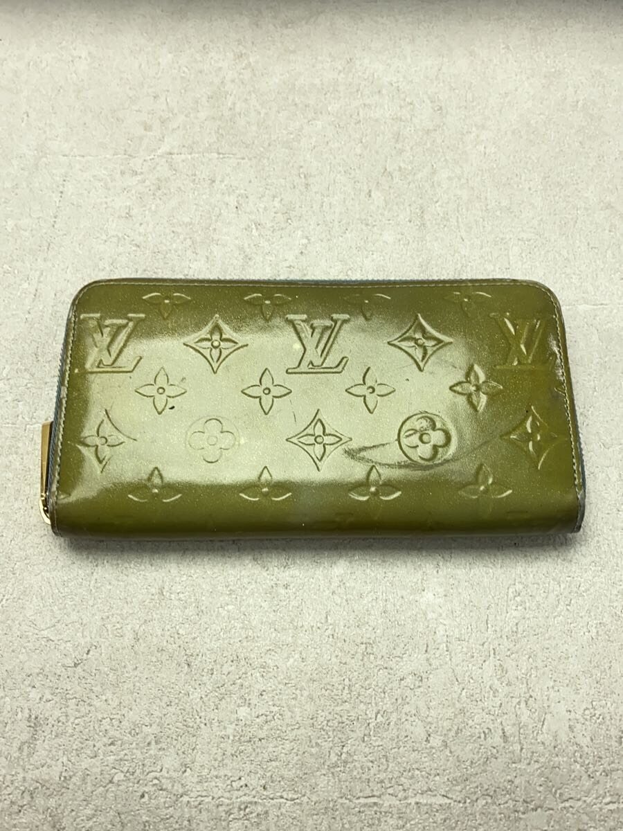 【中古】LOUIS VUITTON◆ジッピー・ウォレット_モノグラム・ヴェルニ_GLD/エナメル/GLD/レディース【服飾雑貨他】
