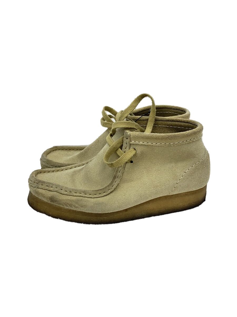 【中古】Clarks◆ブーツ/22.5糎/BEG/スウェード/11826//【シューズ】