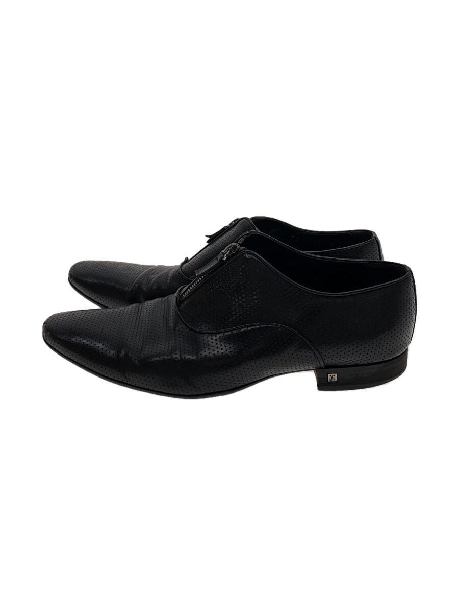 【中古】LOUIS VUITTON◆シューズ/UK8/BLK/なめし革//【シューズ】