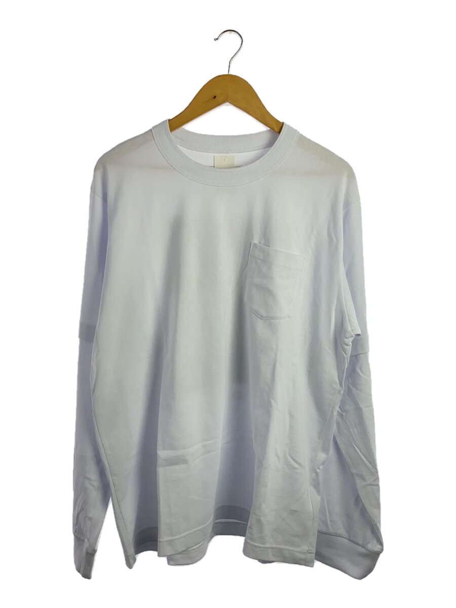【中古】sacai◆James Dean L/S T-shirt/5/綿織物/WHT/25-0922S【メンズウェア】