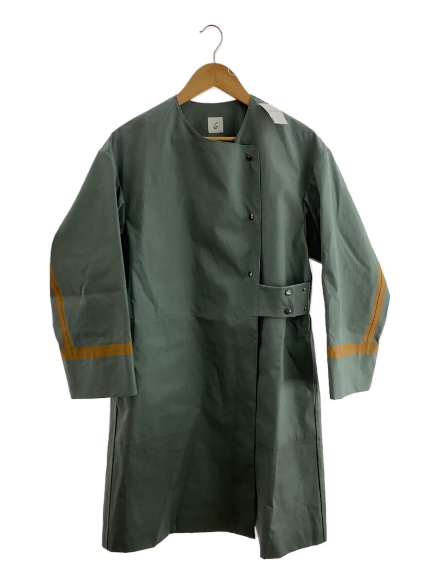 【中古】6(ROKU) BEAUTY & YOUTH UNITED ARROWS◆LINE COAT/36/コットン/GRN/8625-299-0210【レディースウェア】｜2ｎｄ STREET 店 13,695円