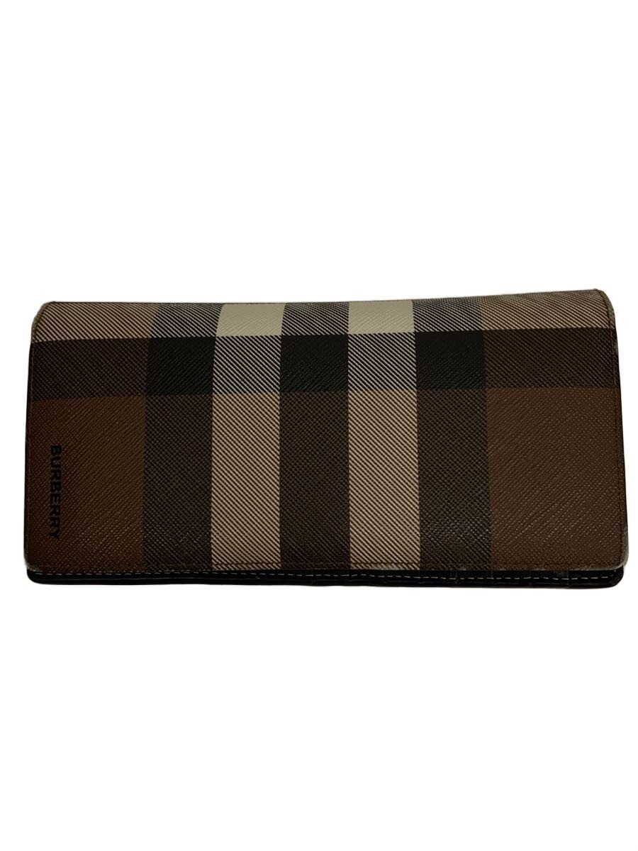 【中古】BURBERRY◆長財布/レザー/BRW/チェック/メンズ【服飾雑貨他】｜2ｎｄ STREET 店
