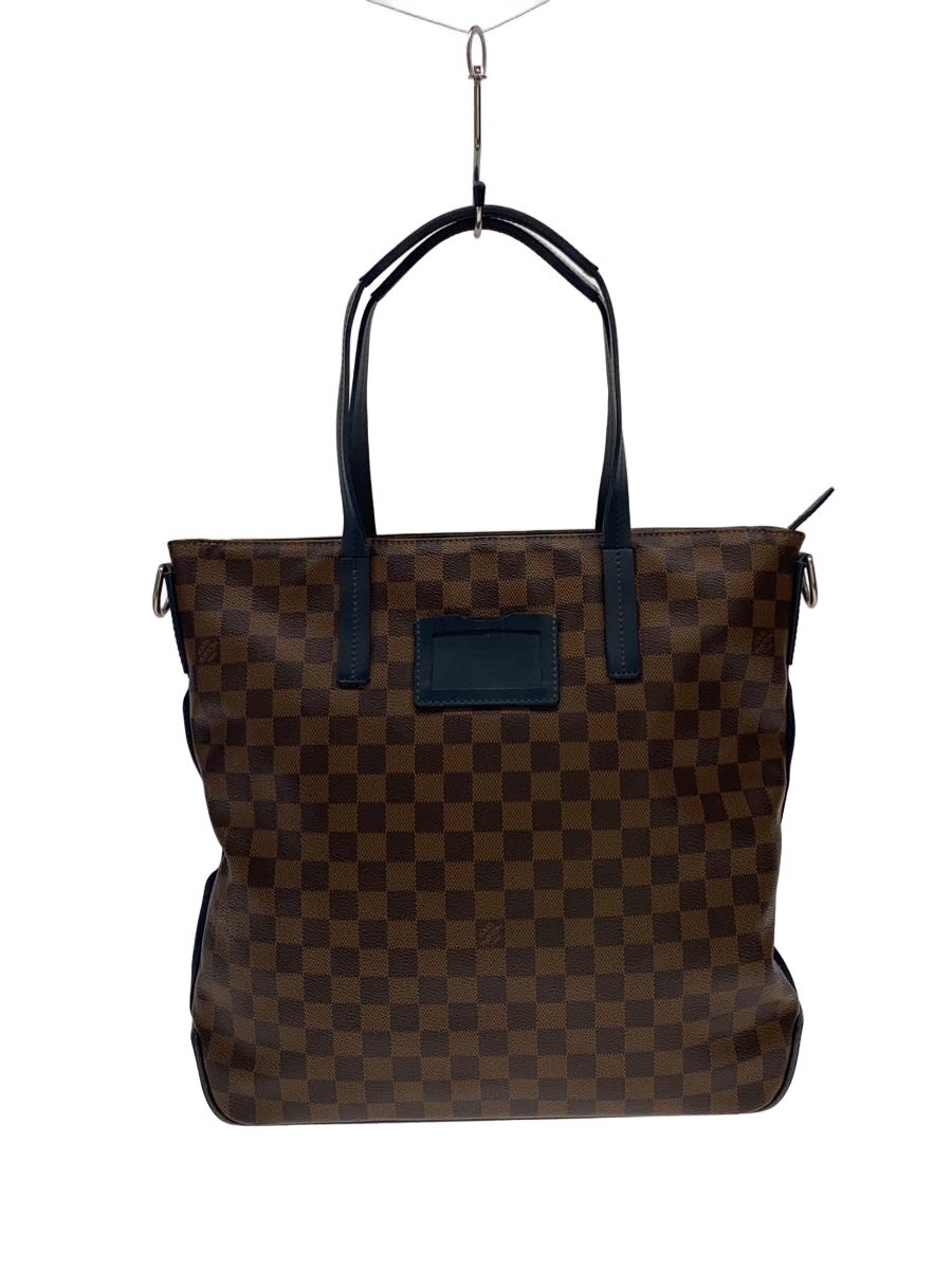 【中古】LOUIS VUITTON◆先駆者_ダミエ・エベヌ/PVC/BRW【御徒面子】