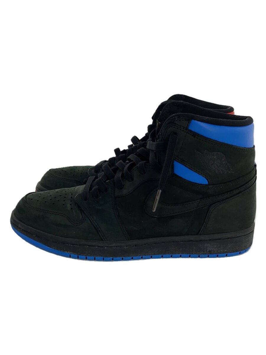 【中古】NIKE◆AIR JORDAN 1 RETRO HIGH OG Q54/エアジョーダンレトロハイ/黒いこと/26.5珊/B//【シューズ】