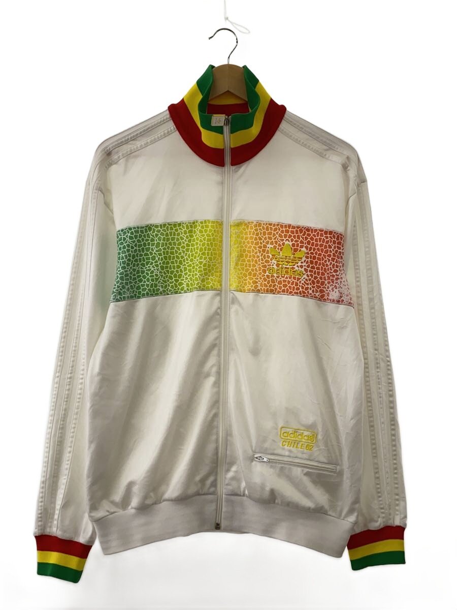 【中古】adidas◆プルオーバー/M/ポリエステル/WHT【メンズウェア】