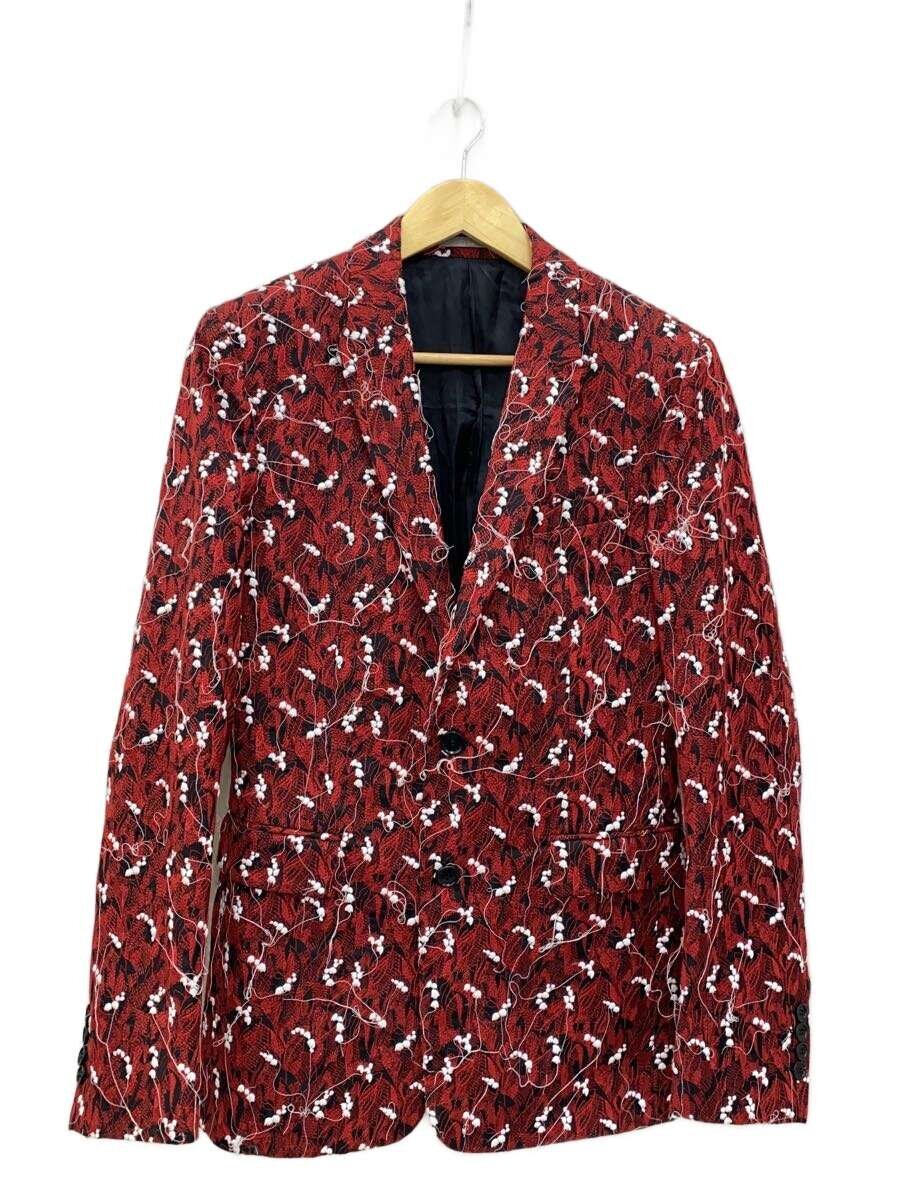 【中古】Dior HOMME◆17SS/刺繍/クリスヴァンアッシュテーラードジャケット/44/ウール/レッド/無地/763C211AB【メンズウェア】｜2ｎｄ STREET 店