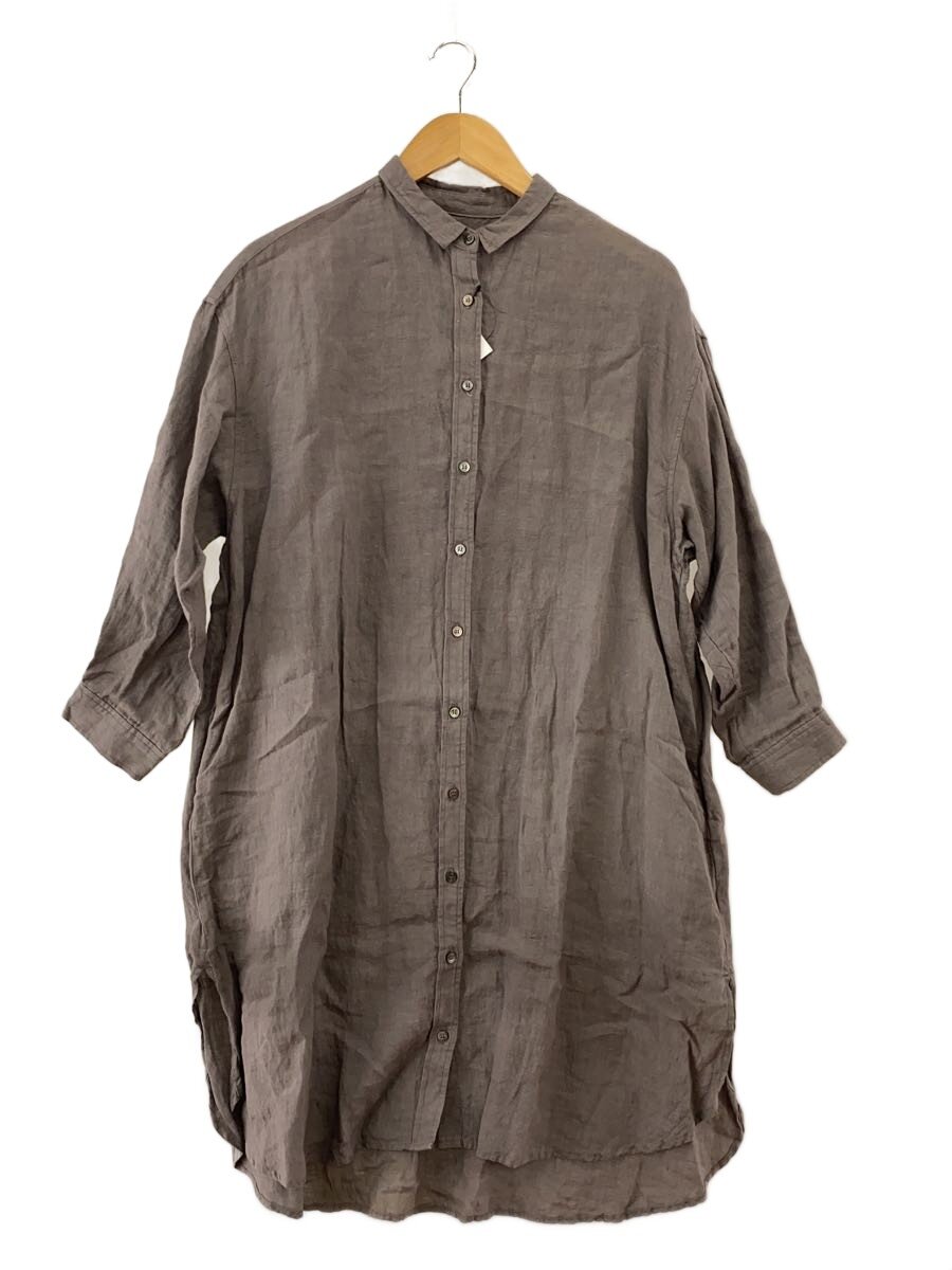 【中古】nest Robe◆リネングランジウォッシュチュニック/プルオーバー衣装/--/リネン/GRY/01182-1119【レディース御召しもの】