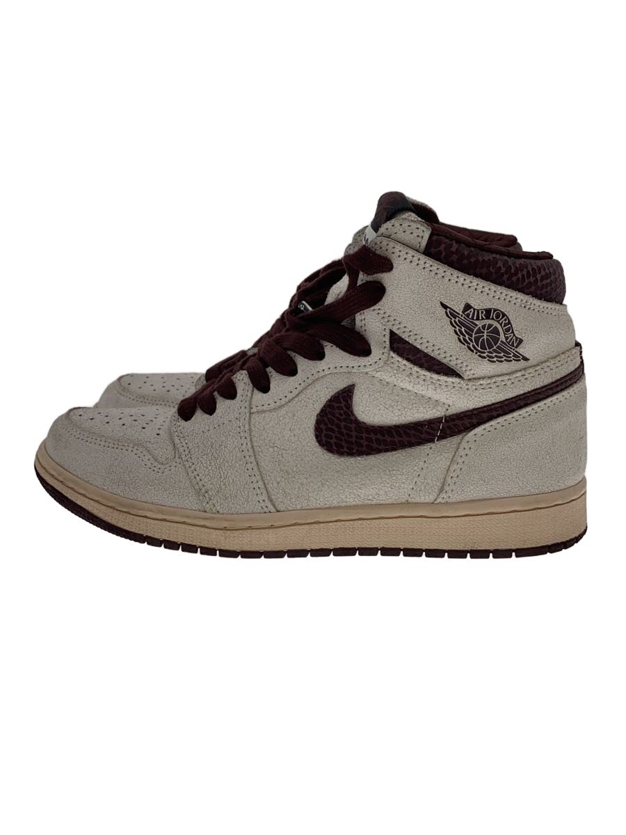 【中古】NIKE◆箱有/エア湖 ジョーダン 1 X ア マ マニエール/26珊/WHT【シューズ】