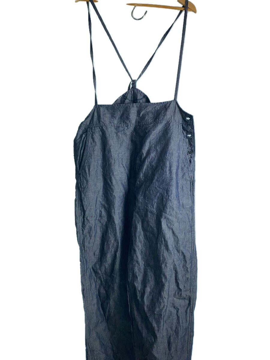 【中古】nest Robe◆コットンリネンダンガリーサロペット/大層らしいオール/FREE/ジーンズ/IDG/無地/01211-1125【レディース御召しもの】